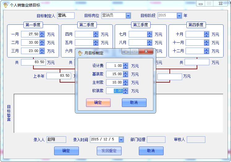編制計劃目標 編制計劃目標